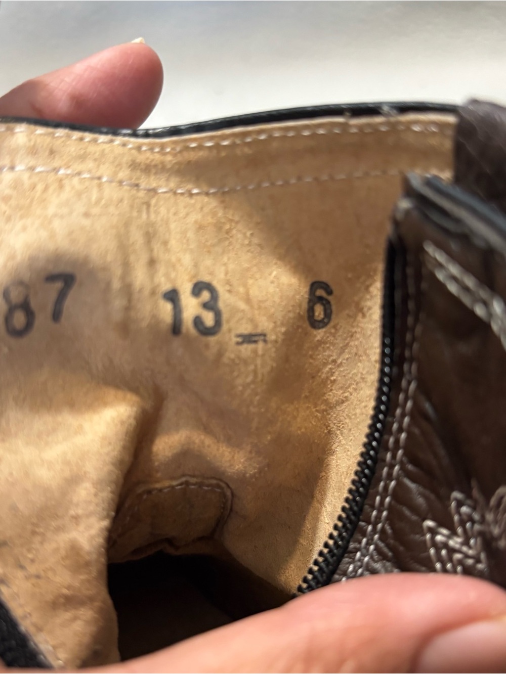 Dalton western leather cowboy boots made in MX side zipper toddler USA 6 - MX 13 - Picture 7 of 10